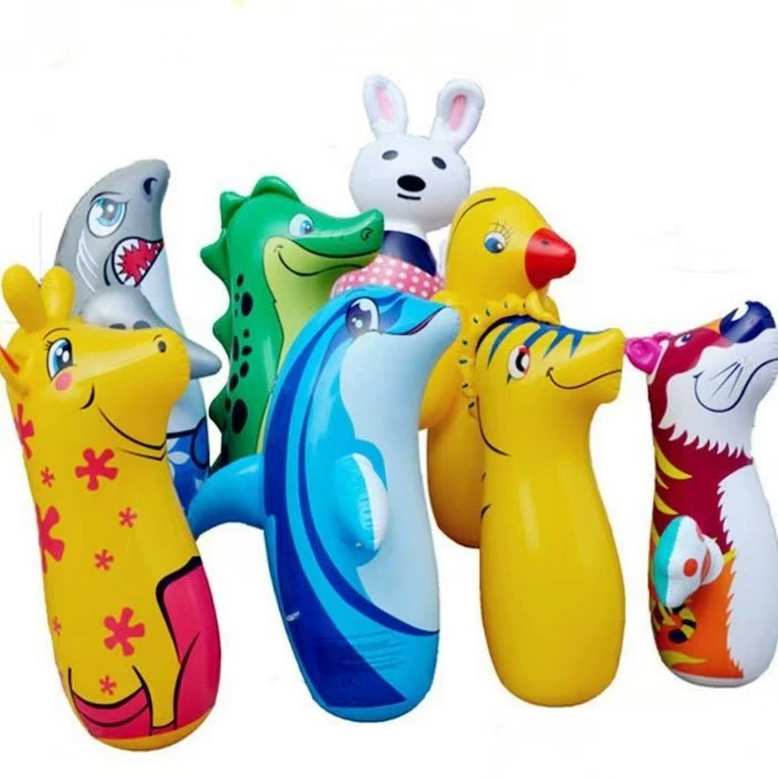 Большой тумблер игрушка надувной ребенок утолщение фитнес мешок с песком воздушный шар мультфильм ПВХ детская игрушка