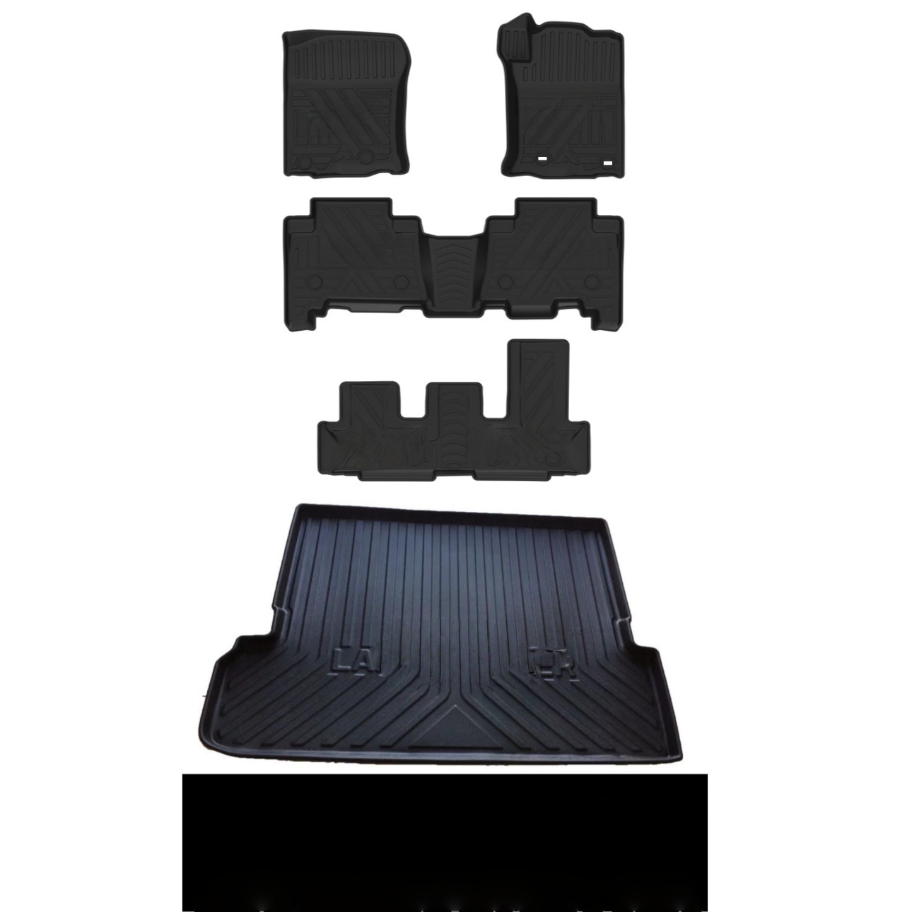 Universal Foot Pad: Toyota Prado Floor Mats TPE - overseas-version-right-hand-drive-lc150-prado-7-seater-7-seater-tpe-floor-mats-7-seater-trunk-mat-10-22
