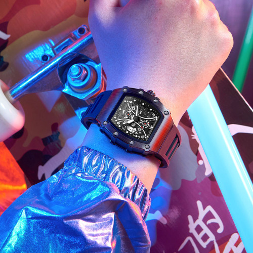 Kingston brand live cross-border watch men's silicone barrel-shaped luminous fashion sports watch wholesale