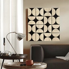 "Orlando" minimalist French-style oil painting with advanced texture, living room decoration, abstract entryway wall art