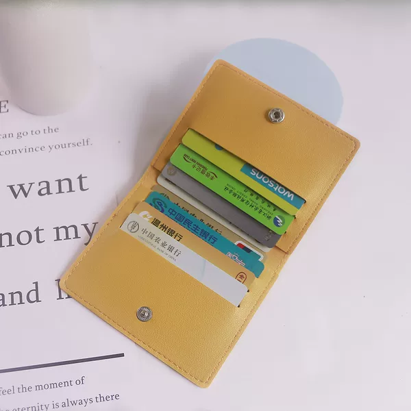 Cross-Border Card Holder, Ultra-Thin and Compact, Bank Id Card Holder, Driver's License Holder, Simple and Lightweight, Anti-Degaussing, Women's Card Holder
