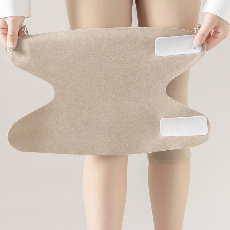 冷えた足を暖かく保つベルクロ膝パッド、男女兼用、春夏の薄手の膝、エアコン付きの部屋の関節冷却サイクリングカバー|undefined