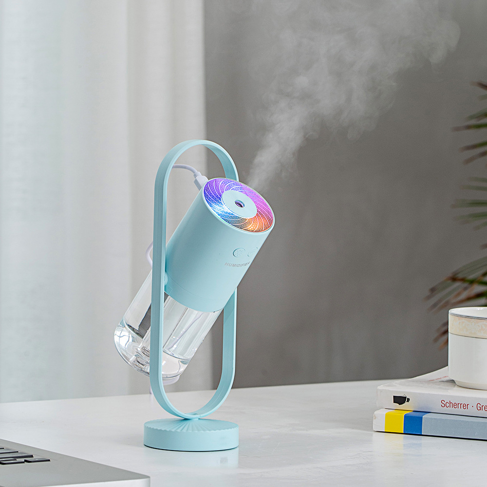Mini humidificador USB silencioso, diseño portátil de escritorio, ideal para dormitorio o uso estudiantil