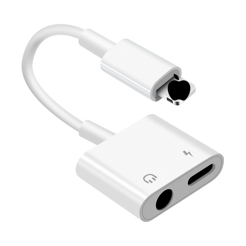 Apple, совместимые наушники, адаптерный кабель зарядки, iPhone, 2 в 1