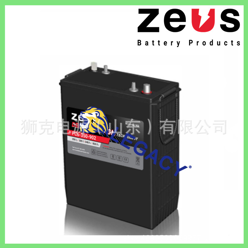 英国ZEUS蓄电池PC6-350-902曲臂车升降平台车6V350AH电瓶