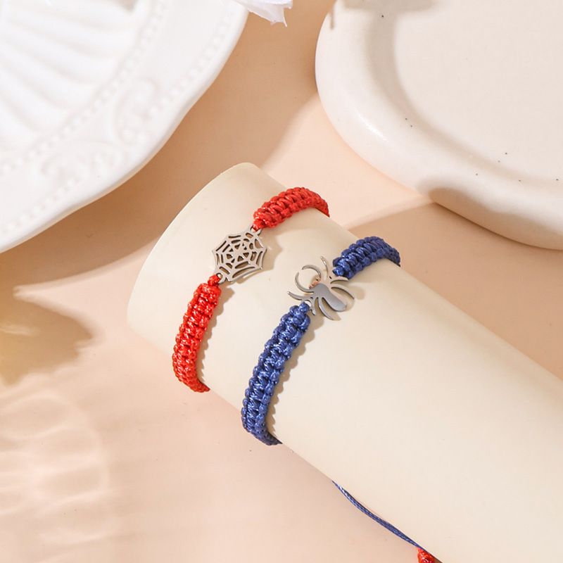 New Woven Hand Jewelry Exclusively for Cross-Border Sales, Halloween Bracelets, Simple and Creative Spider and Spider Web Bracelets Wholesale New Woven Hand Jewelry Exclusively for Cross-Border Sales, Halloween Bracelets, Simple and Creative Spider and Spider Web Bracelets Wholesale