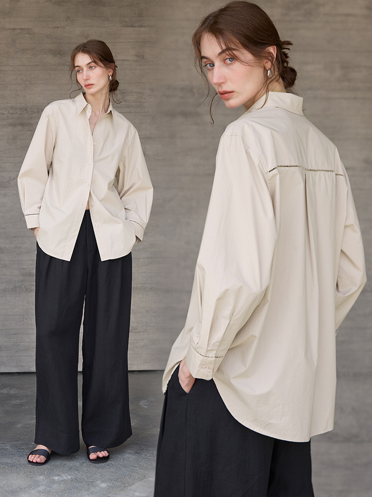 Autumn cotton design long shirt