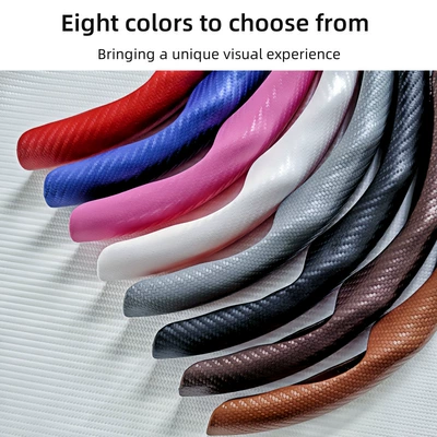 Karbon fiber dəri sükan örtüyü, sürüşməyən, tər udan, dörd fəsil universal