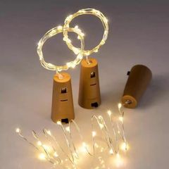 LEDストリングライト銅線ライト工芸品屋内銅線ライトホリデー屋外装飾ライト:ワインボトルストッパーストリングライト