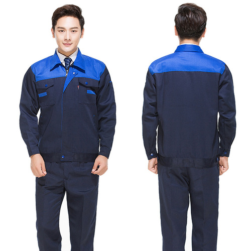 Spring and Autumn Long Sleeve Workwear Set for Men and Women, Durable Top, Automotive Repair Workwear, Workshop, Construction Site, Factory Protective Clothing