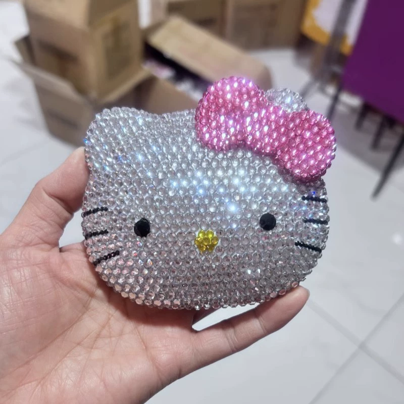 Hello Kitty, привет Kitty, маленькое зеркало, щетка для спальни, складной набор для путешествий, котёнок
