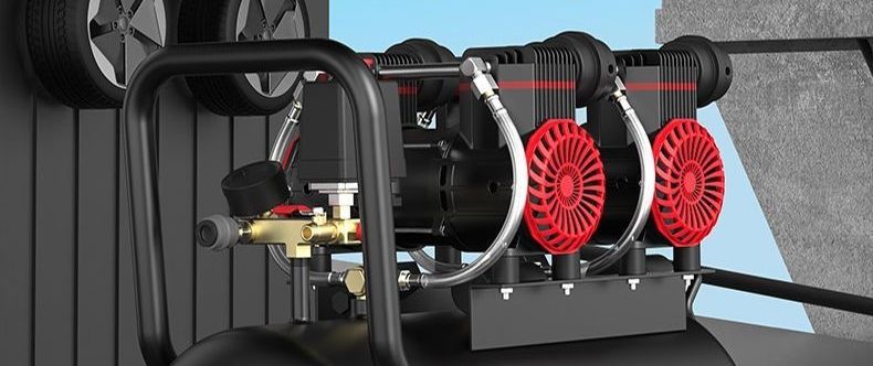 New air pump, air compressor, oil-free silent inflator, high-pressure air pump for woodworking, auto repair, and painting