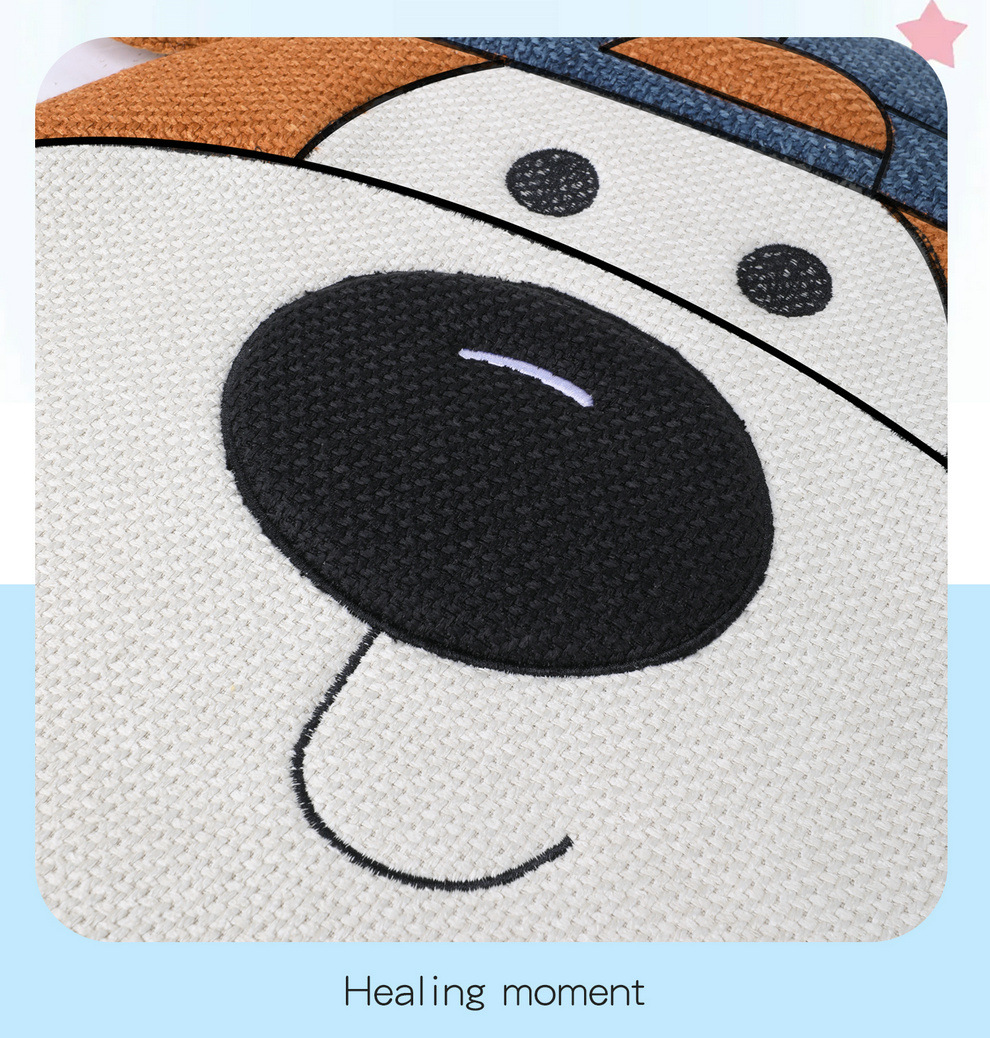 Linen Car Seat Cushion, Universal for All Seasons, Breathable, 2026 New Model, Cartoon Cute Girl Car Interior Set, Car Seat Cushion