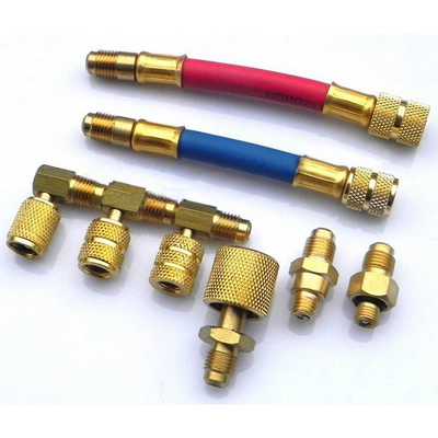 R134A R12 Multifunctional Refrigerant Conversion Connector Car Air Conditioning Repair Refrigeration Tool Refrigerant Charging Tool (Soyutma sisteminin digər hissələri)
