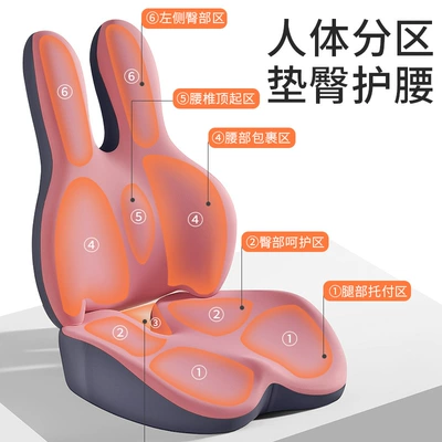 Seat cushion, seat cover, Height-Increasing Seat Cushion with Backrest