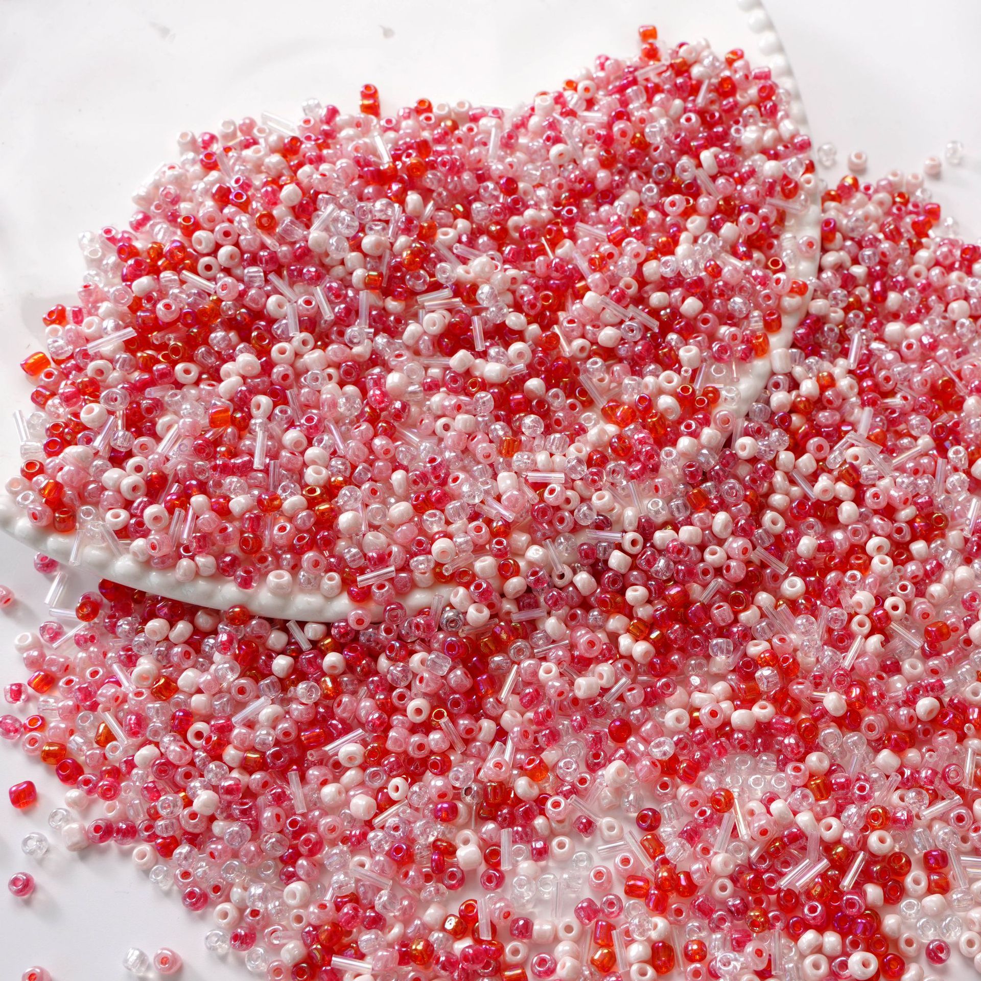 玻璃混色米珠圆珠串珠子 手工diy手串项链手机链材料配件厂家批发 5