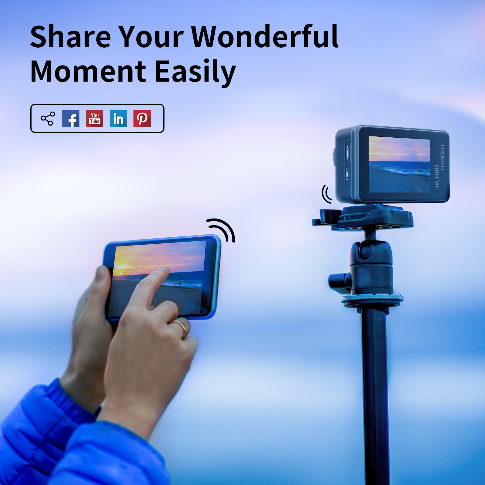 Cámara deportiva transfronteriza 5k 4k anti-vibración HD portátil al aire libre tiro ciclismo buceo cámara de pesca montada en la cabeza