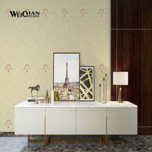 Retro American Wall Covering Pastoral Large Flower Non-Woven Fabric European Style Wall Covering Luxury Living Room Bedroom Background Wall 2024 New Style