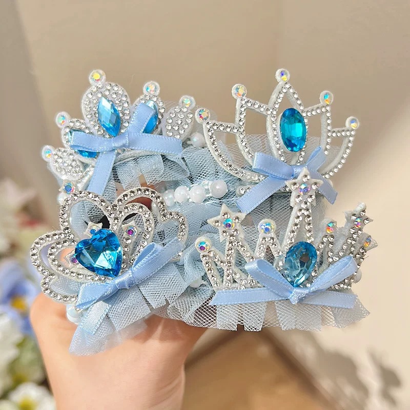 Children's Bun Hair Styling Tool Ice And Snow Crown Princess Style...