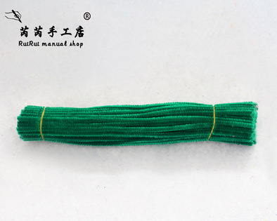 Colorido Raíz de lana Twist stick tira de lana accesorios de arcilla jardín de infantes DIY material hecho a mano limpiador de tuberías