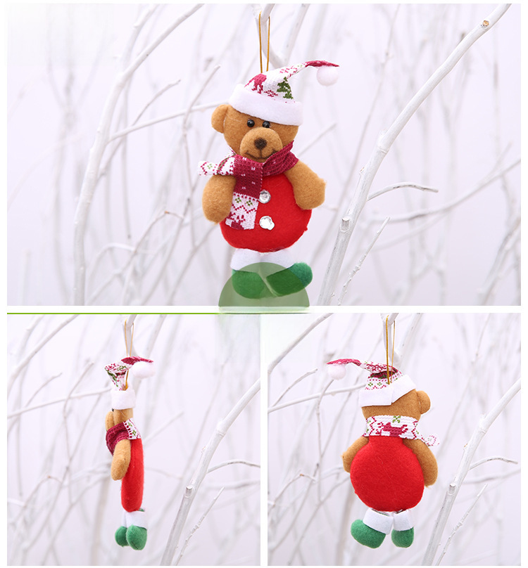 Décorations de Noël Ornements du Père Noël Décorations d'arbre de Noël Nécessités quotidiennes de Noël Pendentif d'arbre de Noël_voghion.com