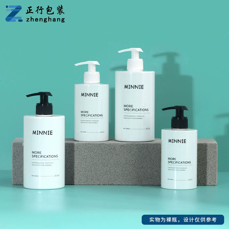 Флакон-дозатор для лосьона из прозрачного ПЭТ, 300 мл, для косметики, шампуня, пустой флакон, 500 мл в наличии