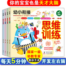 幼小衔接思维训练全套4册书魔方每天5分钟儿童智力大脑潜能开发