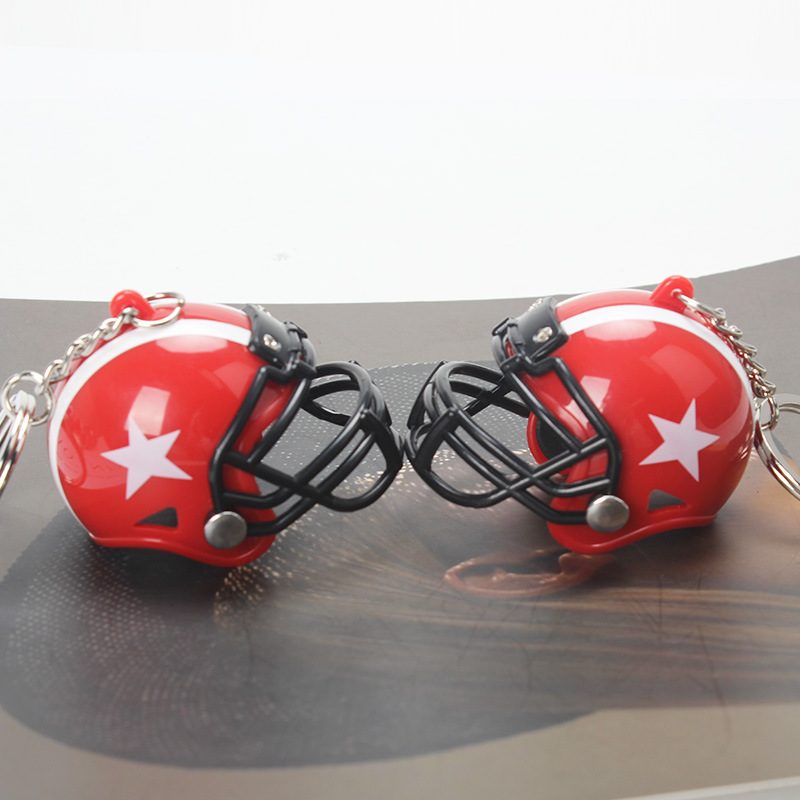 Mini casco de rugby recuerdo mini hockey casco colgante británico americano fútbol gorra modelo regalo