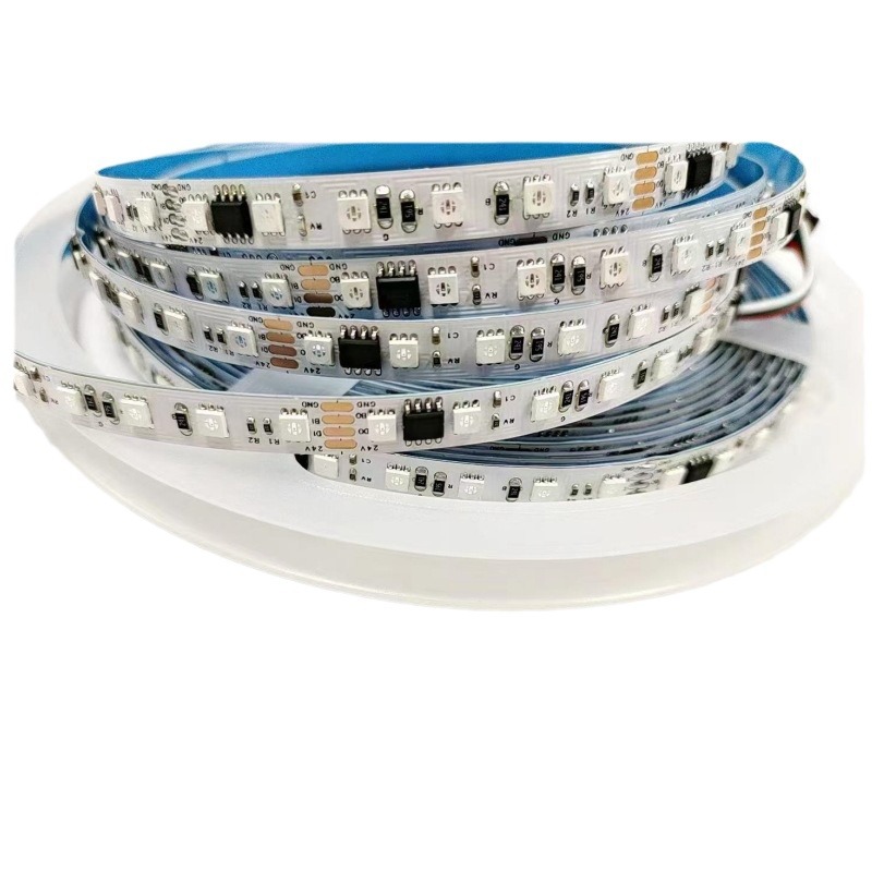 5050RGB luz de fantasía con luz de agua de carreras de caballos 24V60 luz a todo color tira de Madrix WS2811 punto de interrupción continuación