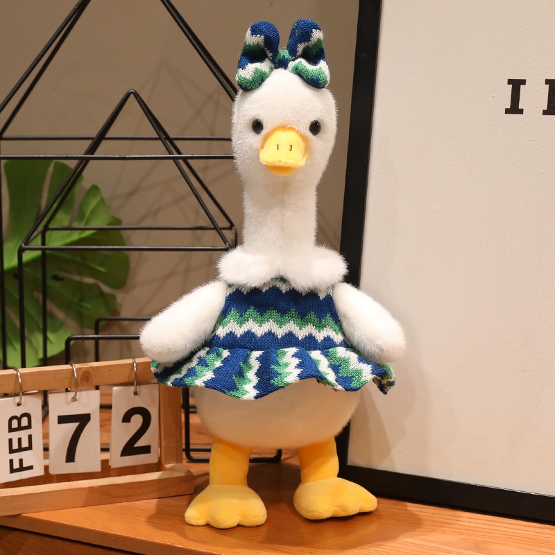 Bebé pato muñeca feliz pato muñeca cóncava modelado pato amarillo juguete de peluche regalo de cumpleaños para chicas