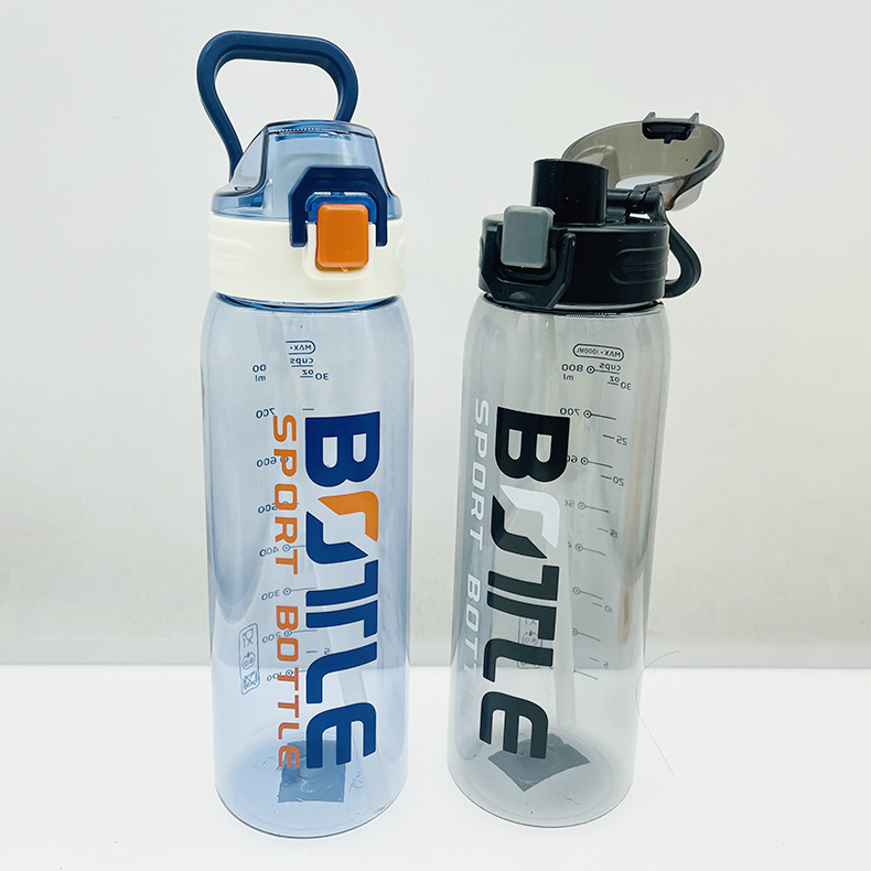 Tong 6333 espacio taza mujer estudiante deportes botella de agua portátil 1000ml cubierta de rebote taza de consumo directo taza de mano