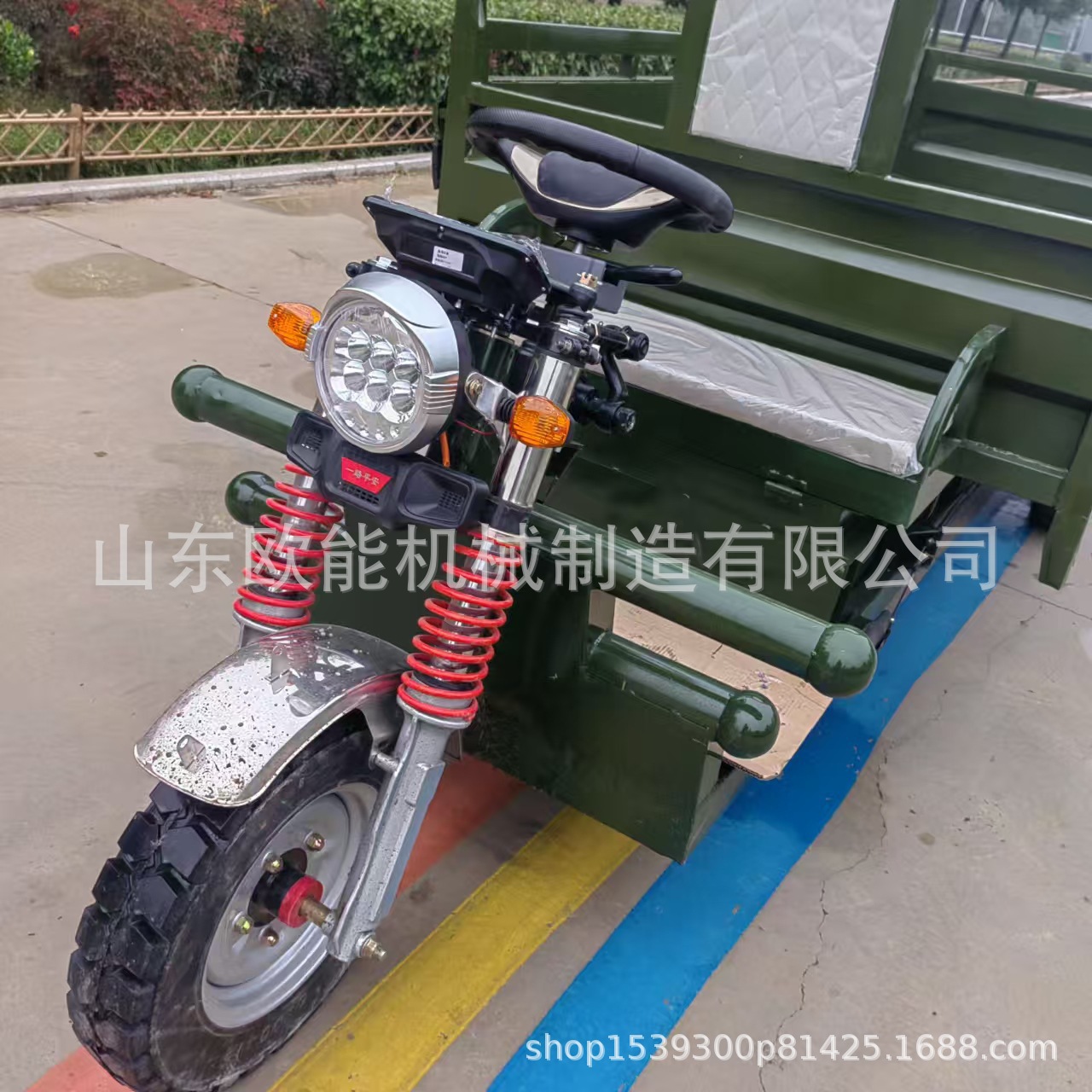 大载重电动自卸三轮车 家用农用三轮运输车 矿用2吨拉渣拉土车