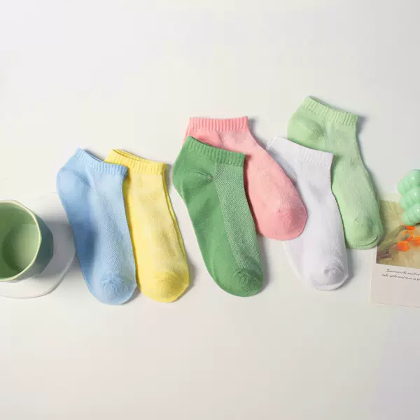 Nude socks colorful mesh women's boat socks 34-39