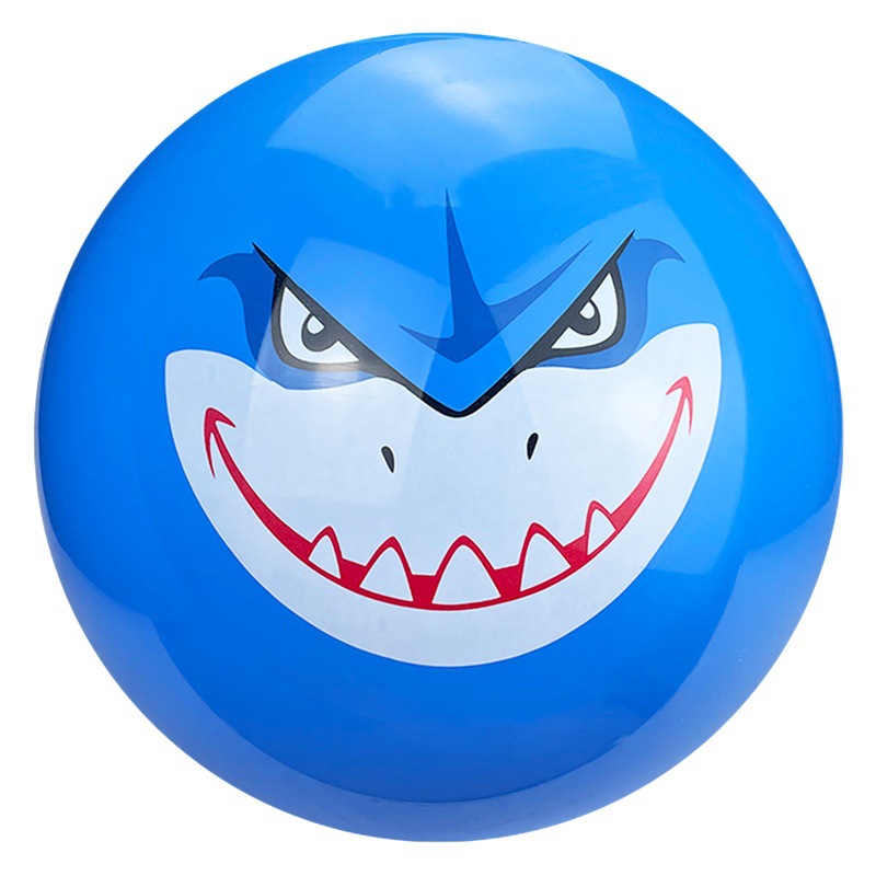 Yongqi bola raqueta de juguete para niños bola inflable de PVC bola de 9 pulgadas imagen de dibujos animados sonriente cara bola transfronteriza al por mayor