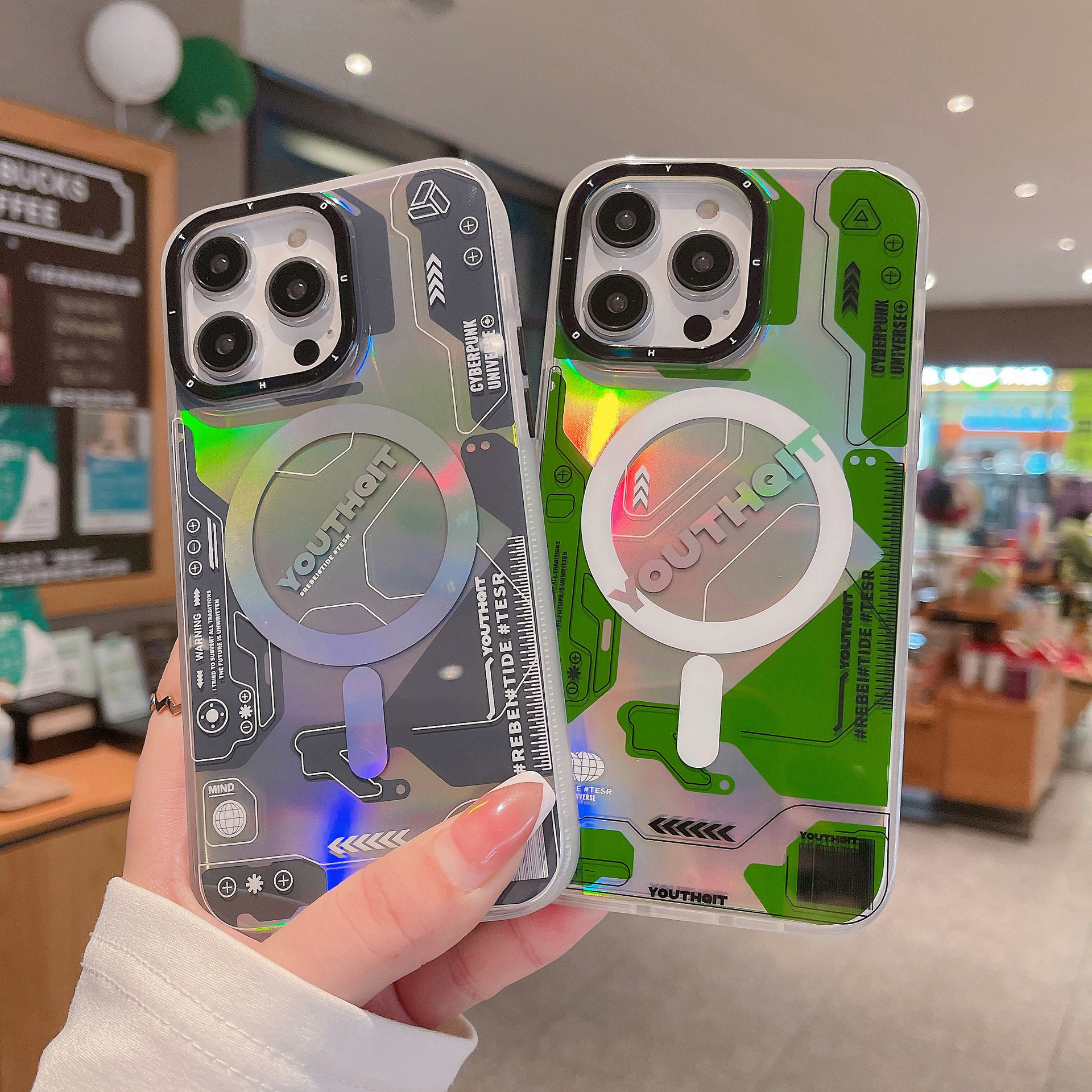 Metaverse Phone Geeignet für iPhone 13/12promax Magnetische Schutzhülle Personalisierte 14 Pro_voghion.com