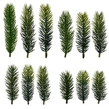 仿真植物松针 圣诞树松针花环花束礼盒配件diy材料 仿真松树松针