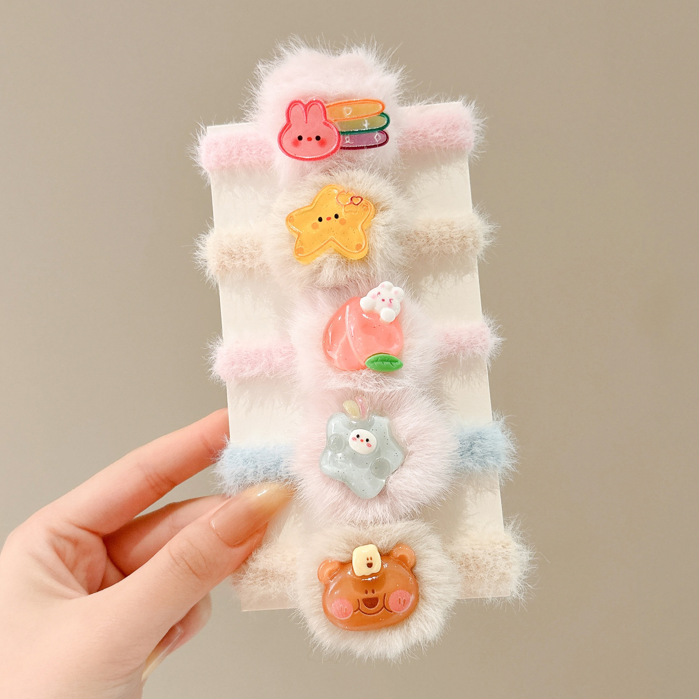 Papá Noel correa de goma para niños navideños vestido de cabello jardín de infantes bebé anillo de cabello de Navidad atmósfera accesorios