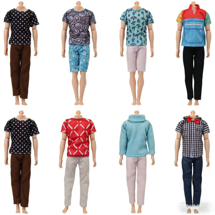 Cross-Border Toy Doll Men's Clothing Doll Accessories Men's Shorts Daily Casual Doll Clothing Accessories Set Cross-Border Toy Doll Men's Clothing Doll Accessories Men's Shorts Daily Casual Doll Clothing Accessories Set