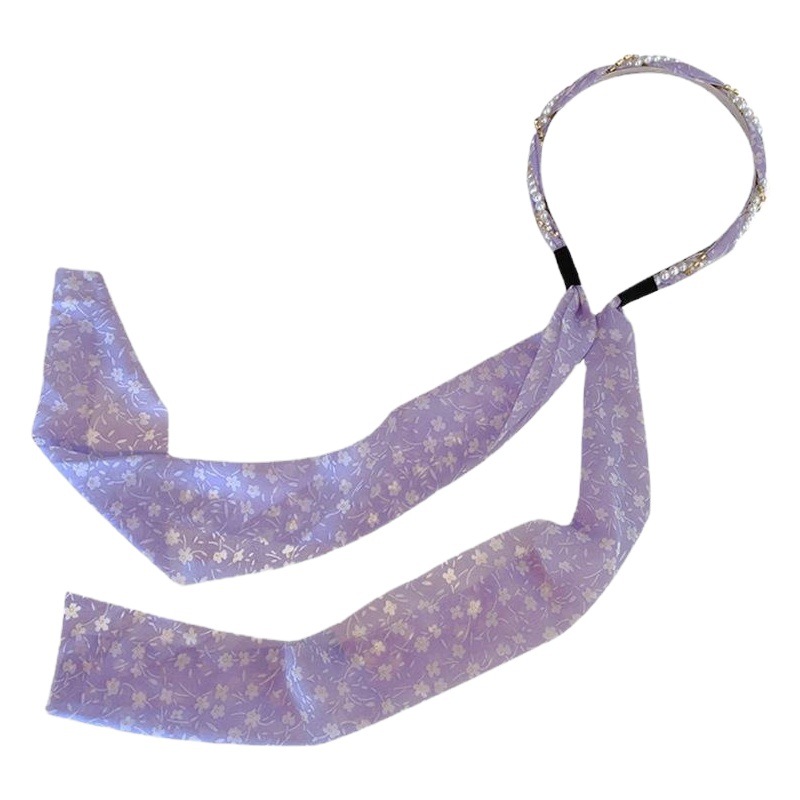 Xiangfei amantes de la tela accesorios para el cabello de alta apariencia de una sola pieza cinta de la diadema de perlas de Corea banda de pelo horquilla de hadas