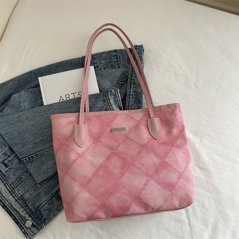 Casual retro bolso de gran capacidad para mujeres 2024 nueva moda moda bolso de hombro de tendencia de textura universal bolso de viaje