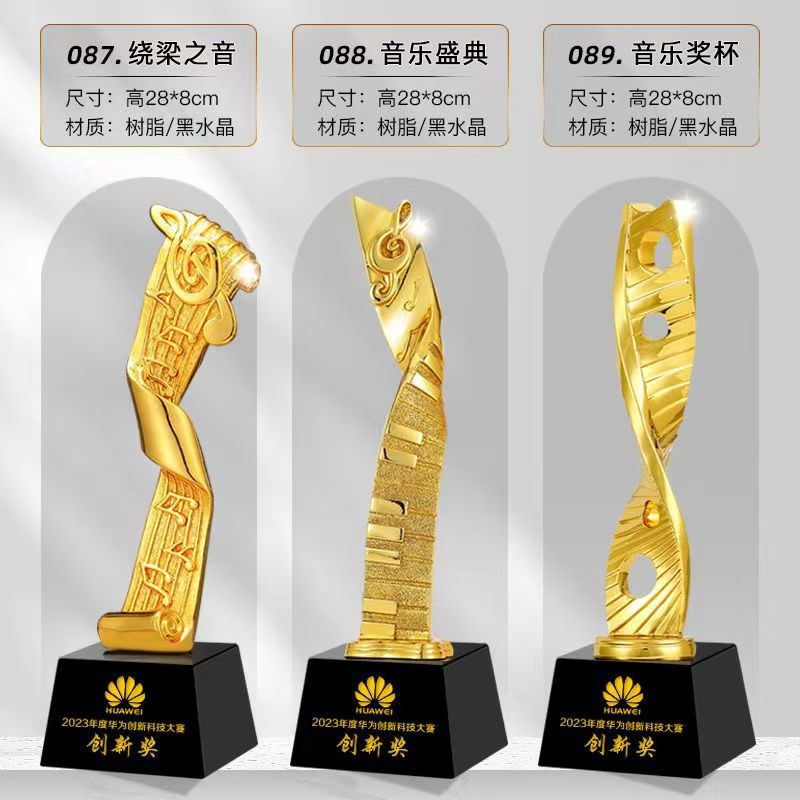 Fabricante de trofeos de resina de una sola pieza Trofeos de niños Concurso de baile Premiación del anfitrión pequeño discurso Trofeo conmemorativo