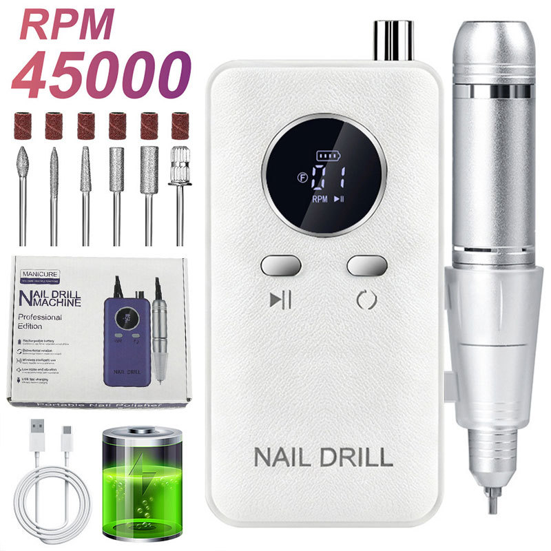 Torno Eléctrico para Uñas Portátil Recargable para Manicura image 69