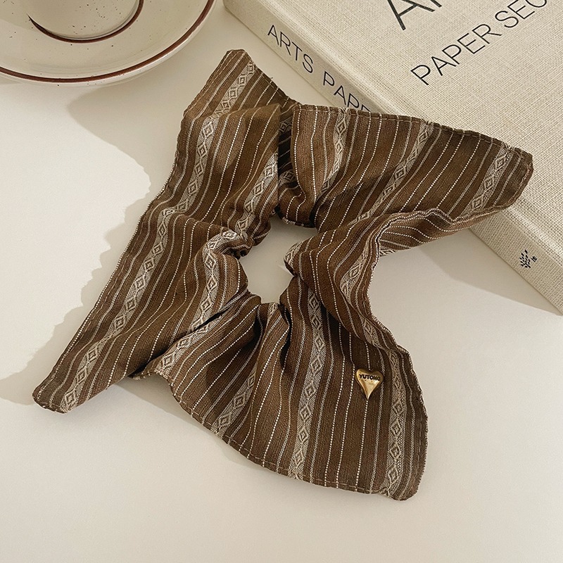 Otoño y invierno coreano temperamento cuadrado toallas para el cabello de niña anillo estilo académico de alta elasticidad correa de cabello nueva cuerda de cabello