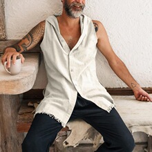 Y 95092 Sleeves Hooded Vest �o���Bñ���� �羳���R�d�W����