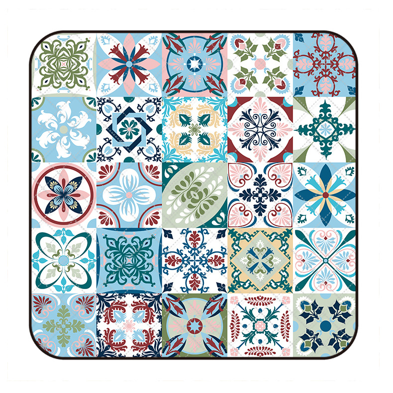 Bohemian foot mats, ethnic style moisture-proof mats, outdoor thickened picnic mats, tent mats, camping lawn mats, portable