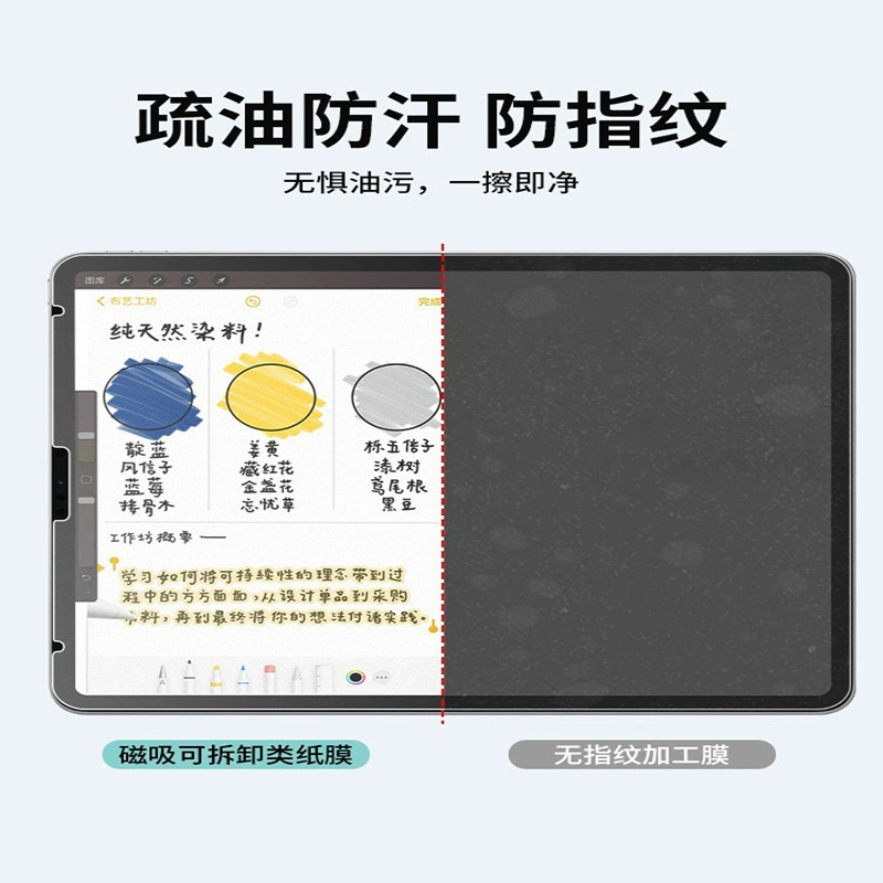 Подходит для нового iPad 2025 11", магнитная бумажная пленка, iPad 10-го поколения, антиотпечатковая, 13"/11" матовая