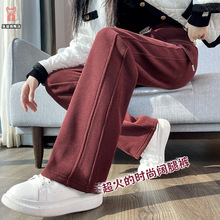 速卖通外贸爆款安可拉红香蕉裤女宽松显瘦新款高腰九分阔腿裤子潮