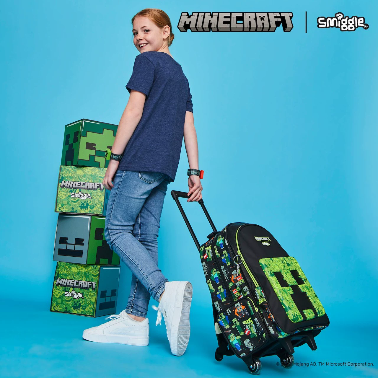 Рюкзак для школы Smiggle Minecraft Joint Creed Coulis для мальчиков, начальная школа, детский рюкзак, подарок на школьный день