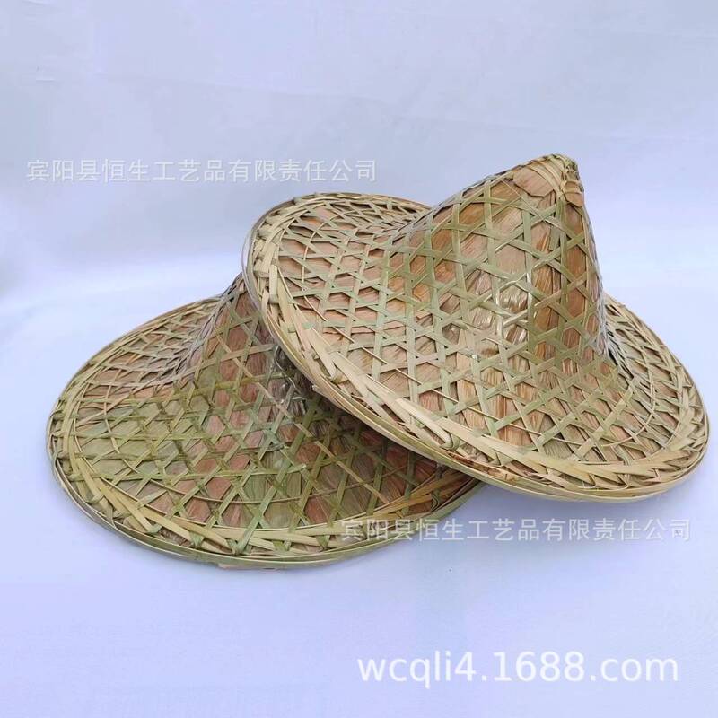 Bamboo Woven Conical Hat, Retro Decoration, Red Army Hat, Stage Performance Prop, Intangible Cultural Heritage Bamboo Woven Conical Hat, Retro Decoration, Red Army Hat, Stage Performance Prop, Intangible Cultural Heritage