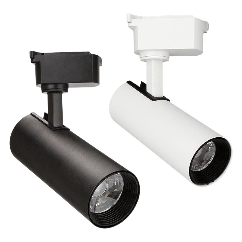 Luz de riel LED de alta eficiencia, ahorro de energía y alto brillo para tiendas de ropa, foco COB para salas de exposiciones comerciales, sin parpadeos, envío gratuito para uso doméstico